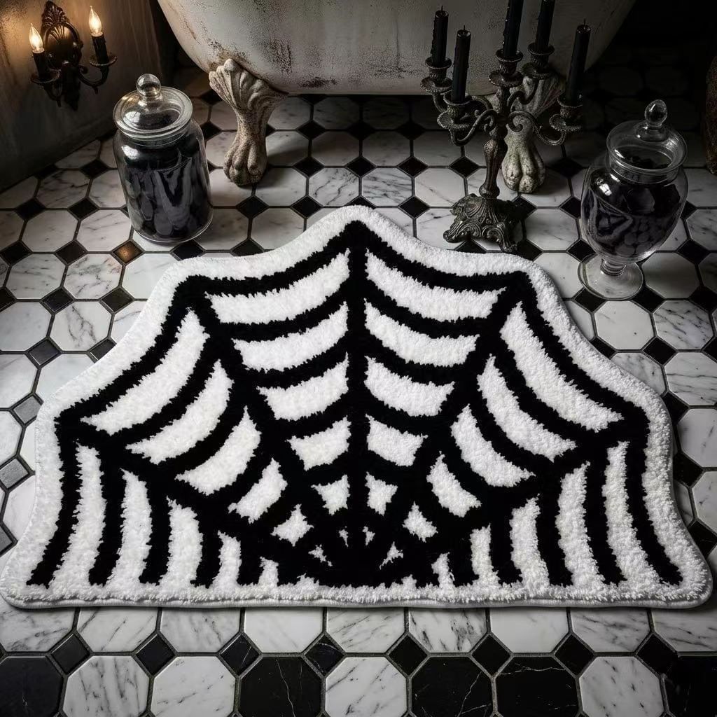 Cobweb Shaped Bath Mat