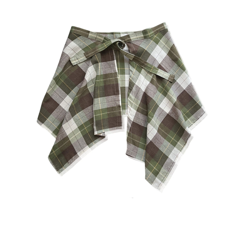 Unisex Plaid Layered Skirt - Modomu