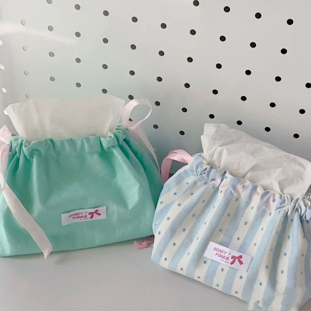 Drawstring Tissue Storage Bag