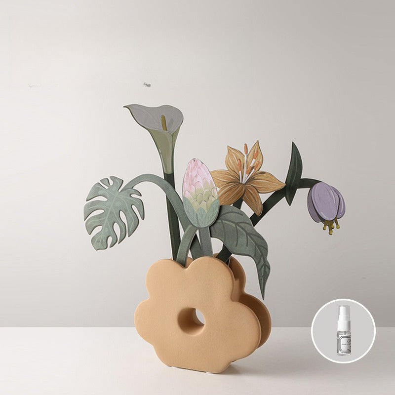 Geometric Morandi Flower Vase - Modomu