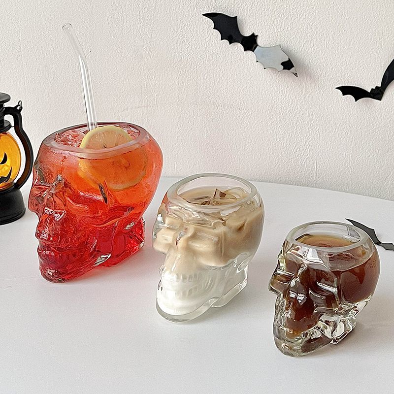 Skull Shaped Drinking Glass