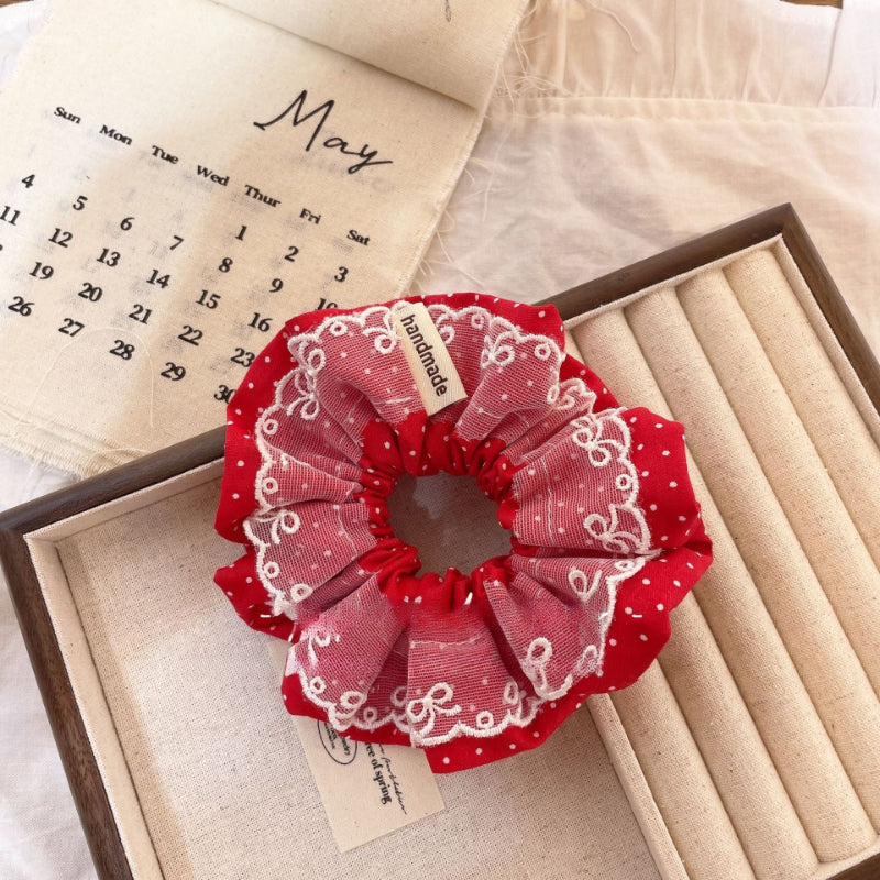 Double Sided Denim Hair Scrunchie - Modomu