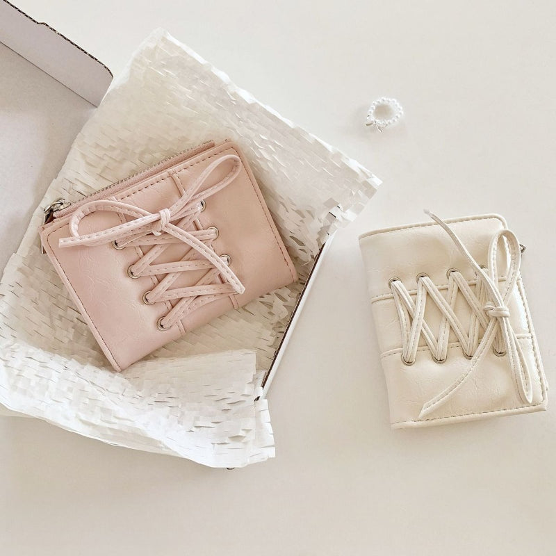 Compact Bow Strap Wallet