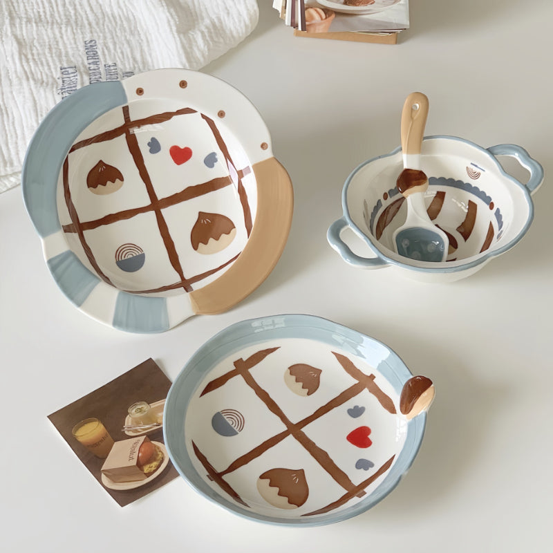 Cute Dessert Bowl With Handles - Modomu
