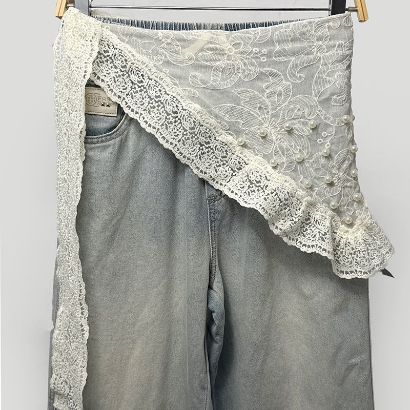 Jacquard Mesh Lace Headscarf