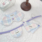 Pet Bandana Bib Plaid Scarf