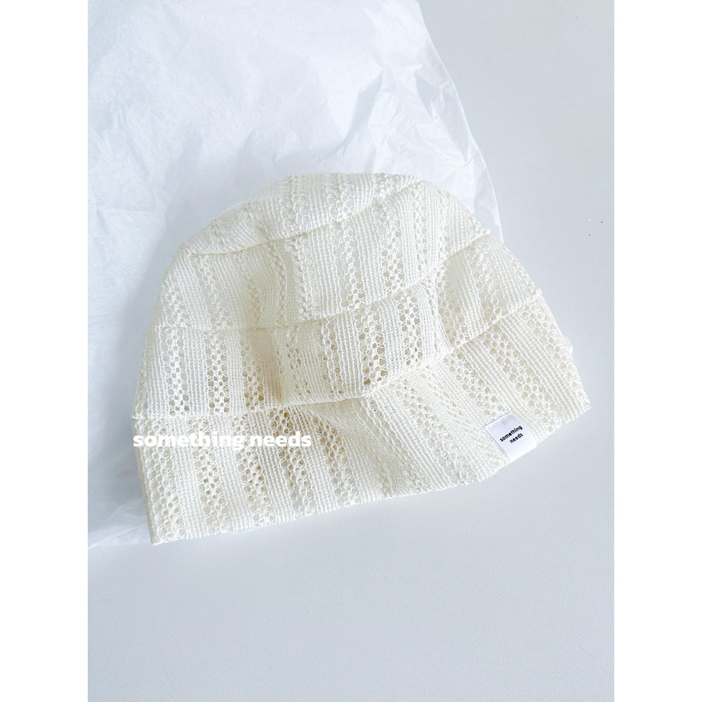 Knit Hollow Beanie Hat - Modomu