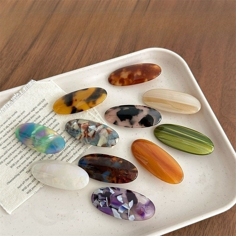 Marbled Oval Edge Clips