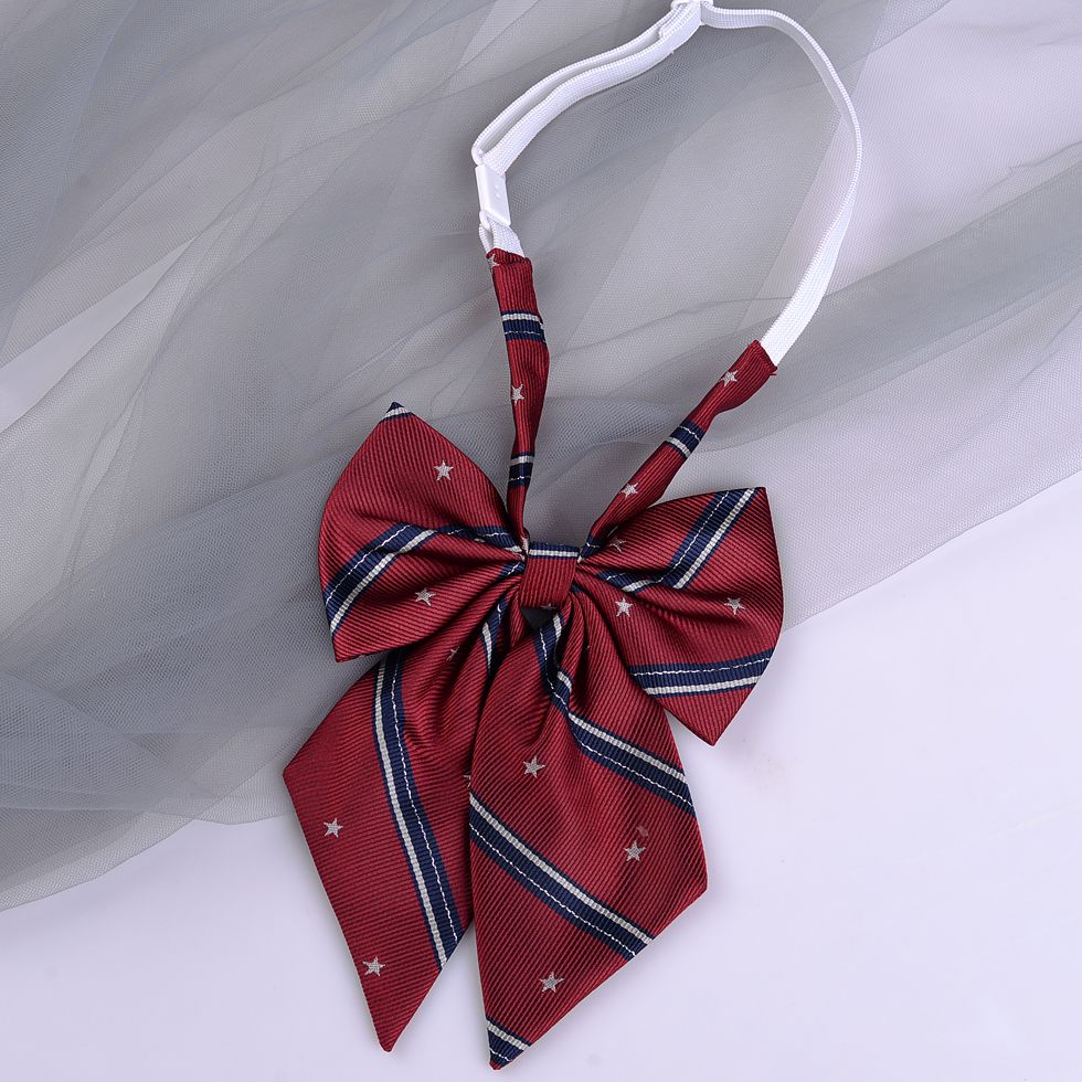Striped School Uniform Bow Tie - Modomu