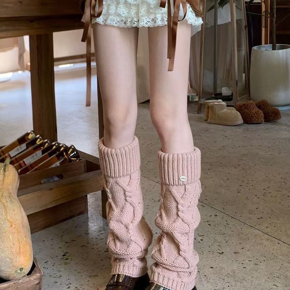 Heavy Knit Stacked Socks - Modomu