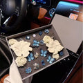 Butterfly Rose Gem Charms