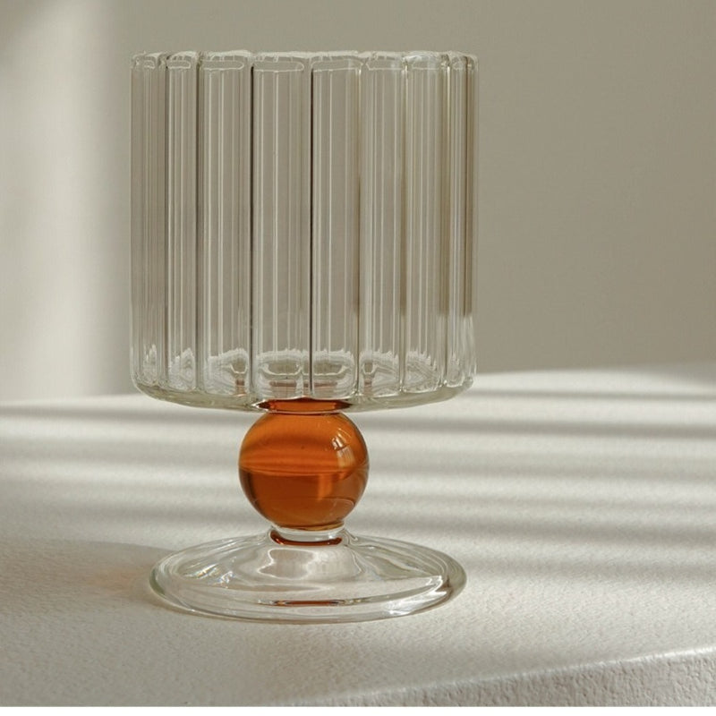 Textured Heat Resistant Glass Goblet - Modomu