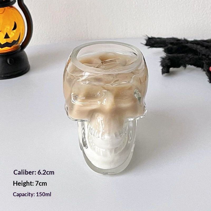Skull Shaped Drinking Glass