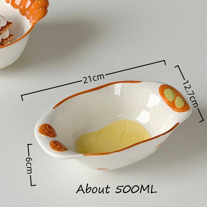 Cute Ceramic Cartoon Rice Bowl - Modomu