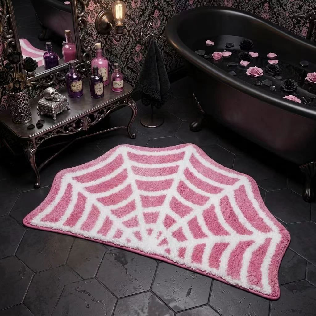 Cobweb Shaped Bath Mat