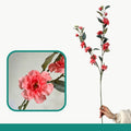 Wild Camellia Faux Flower Stem