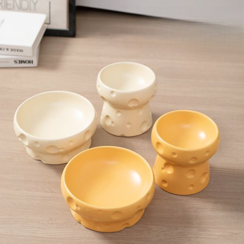 Ceramic Pet Elevated Feeding Bowl