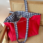 Canvas Tote Bag With Embroidery