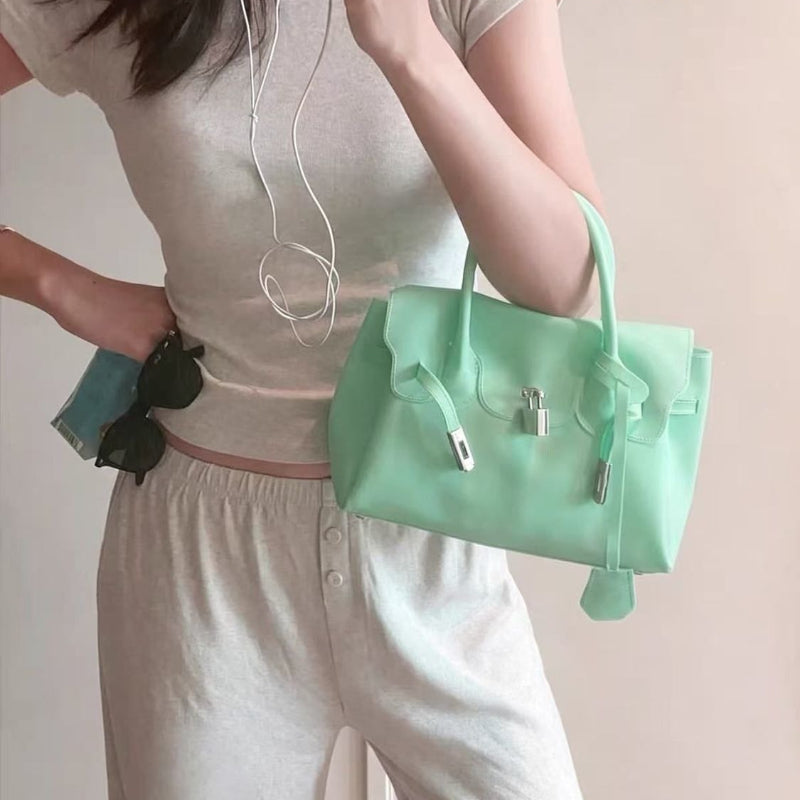 Transparent Jelly Lock Shoulder Bag