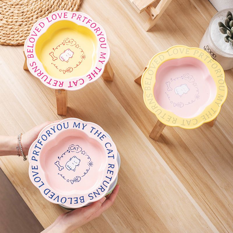 Elevated Ceramic Pet Food Bowl