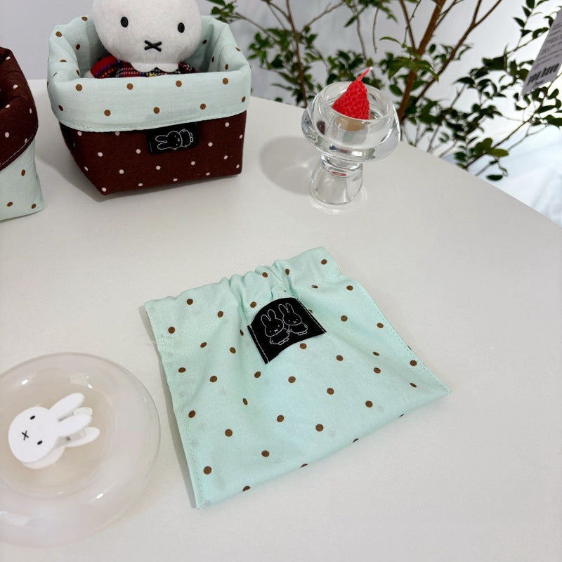 Soft Quilted Tabletop Storage Basket