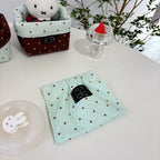 Soft Quilted Tabletop Storage Basket