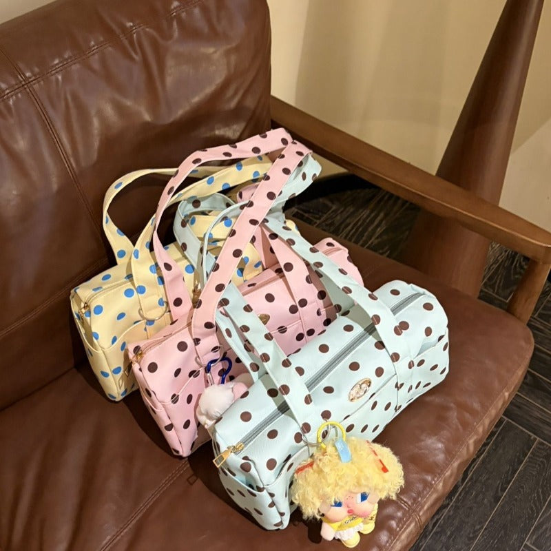 Polka Dot Boston Bag