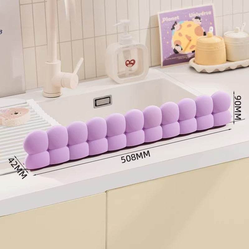 Sink Splash Guard with Raised Edge
