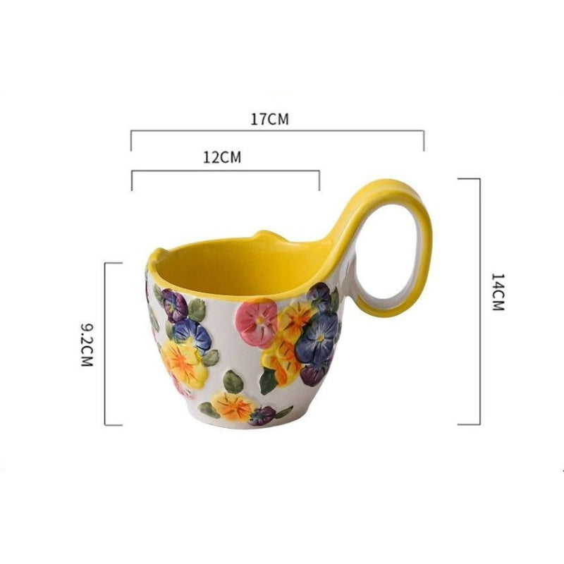 Curved Handle Breakfast Bowl