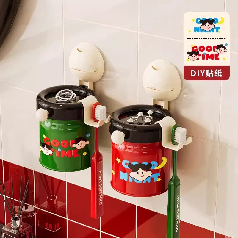 Magnetic Toothbrush Rack Cup Set