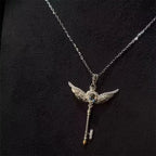Angel Key Cupid Pendant Necklace