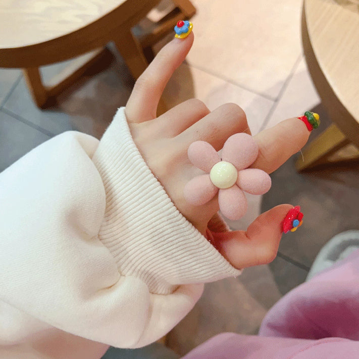 Flocking Heart Pearl Ring - Modomu