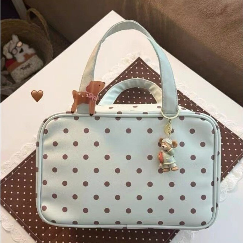 Polka Dot Travel Wash Bag
