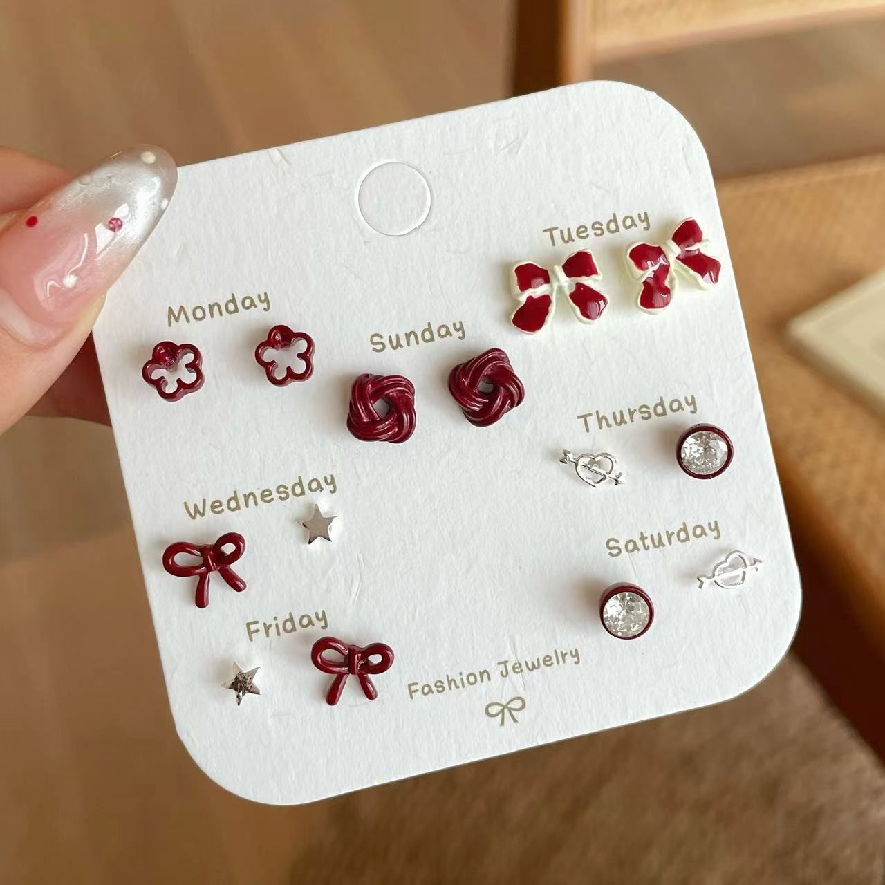 Geometric Stud Earrings Set - Modomu