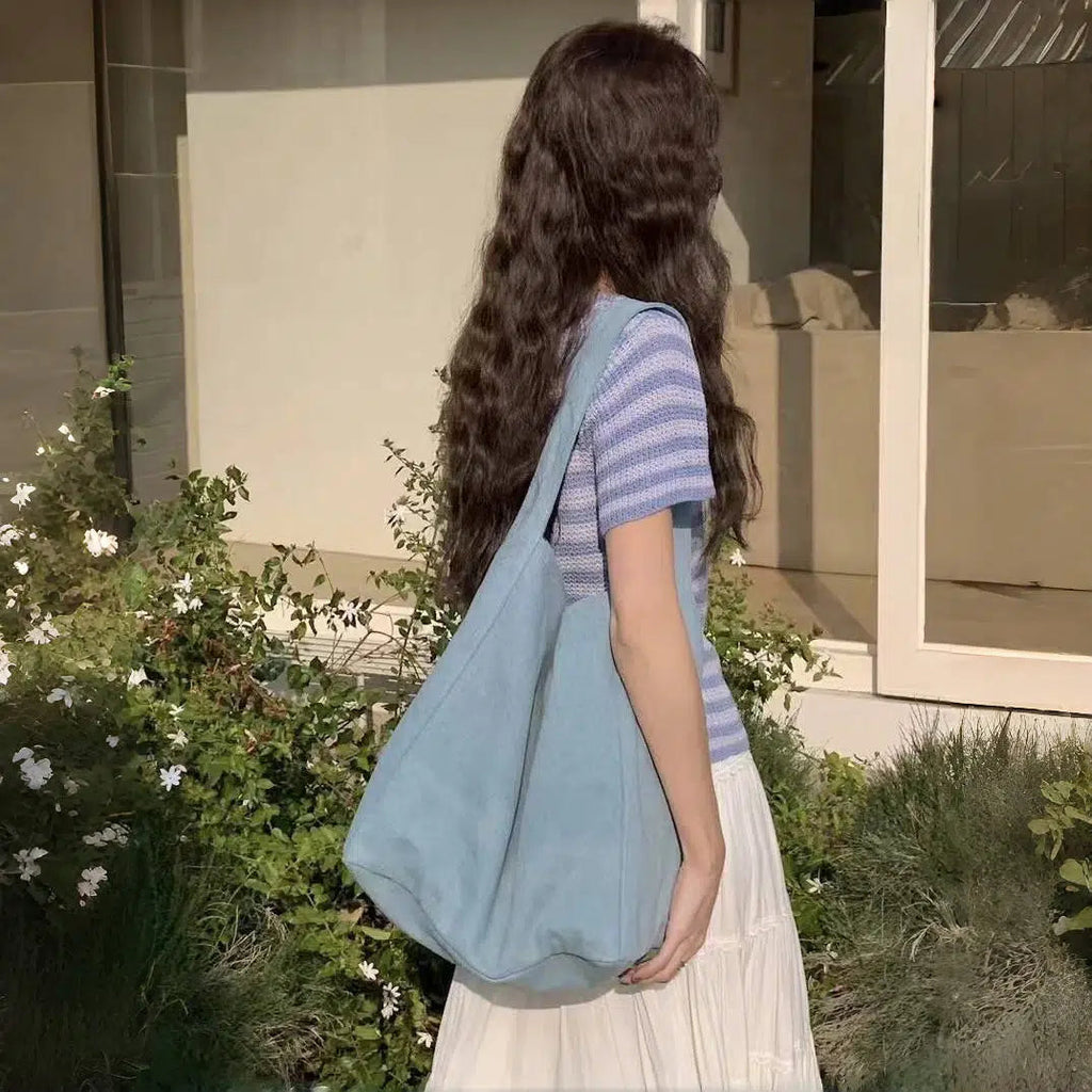 Canvas commuter tote with pockets - Modomu