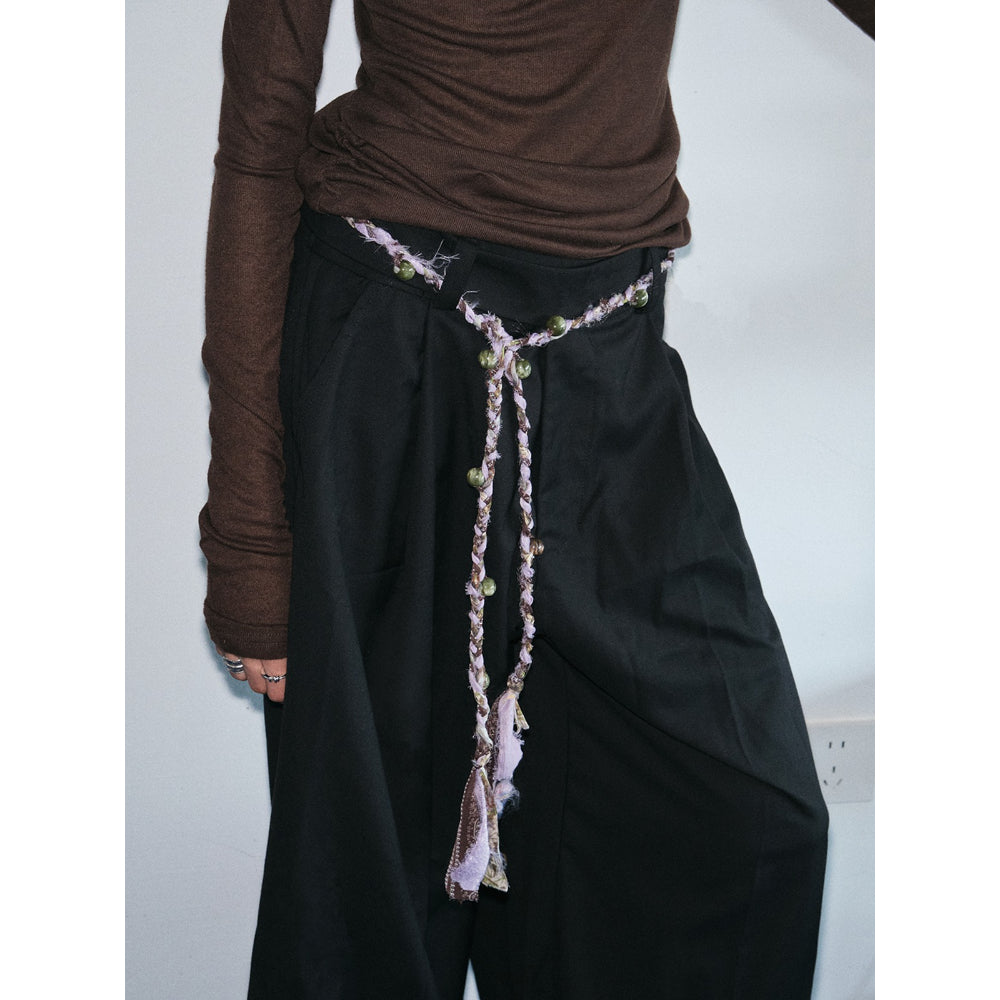 Lilac Woven Pearl Belt