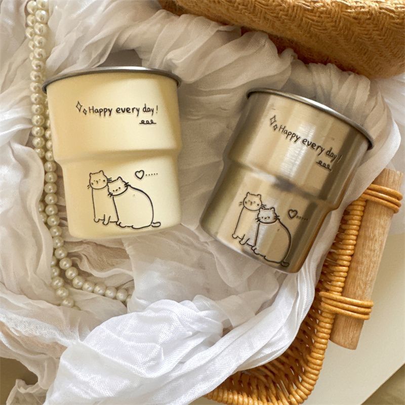 Stainless Steel Cat Coffee Cups - Modomu