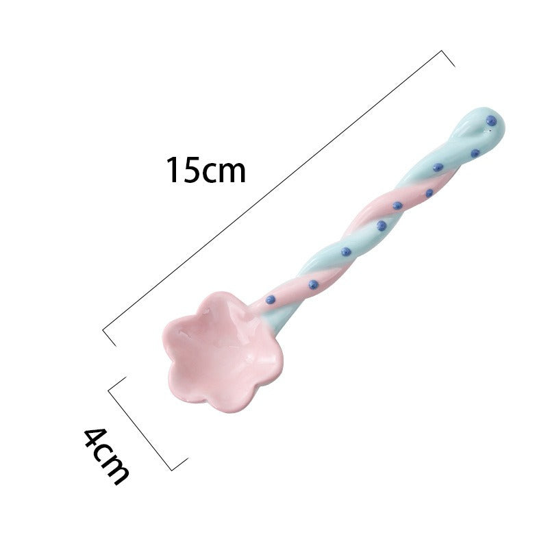 Ceramic Long Handle Coffee Spoon - Modomu