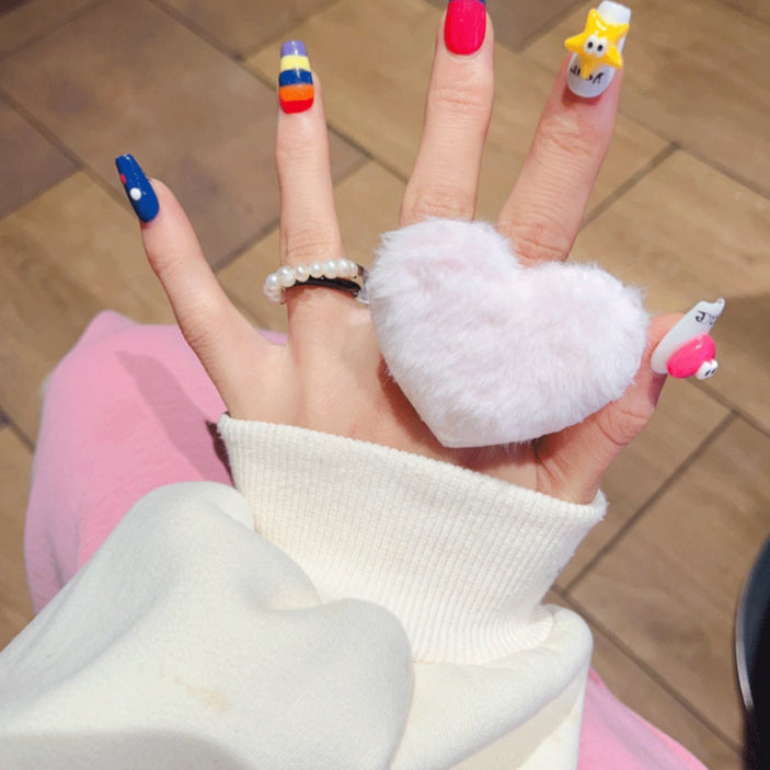 Adjustable Heart Plush Ring - Modomu