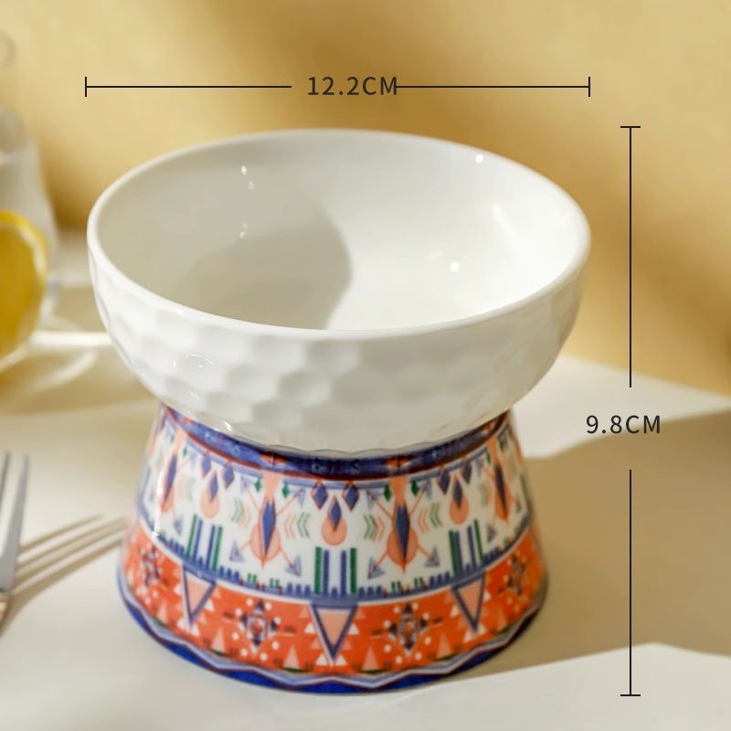 Elevated Ceramic Pet Feeding Bowl