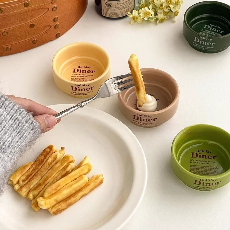 Ceramic Dipping Bowl Snack Plate - Modomu
