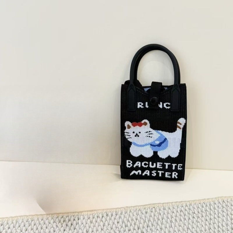Knit Animal Phone Bag