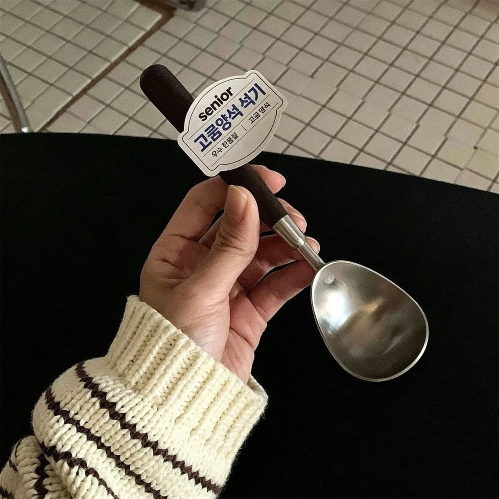 Walnut-Effect Handle Melon Baller