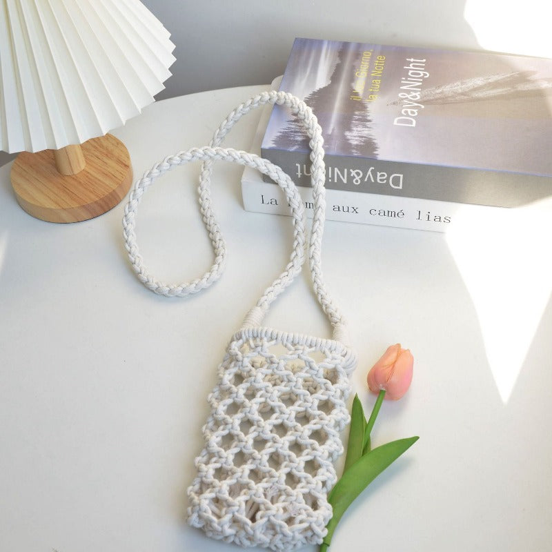 Crochet Openwork Phone Pouch