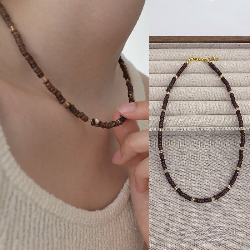 Retro Beaded Choker Necklace - Modomu