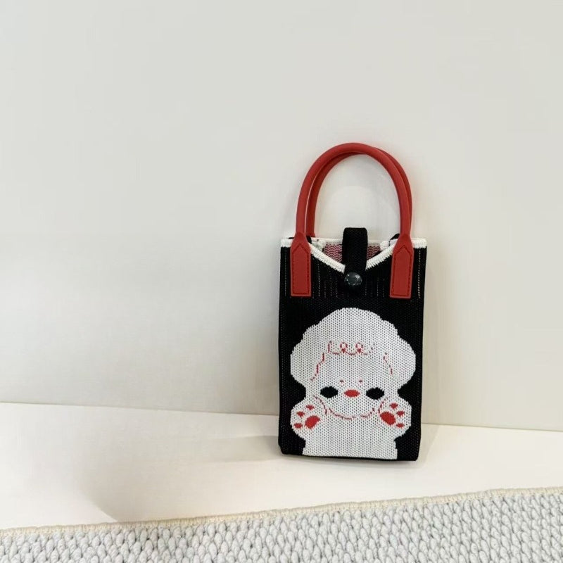 Knit Animal Phone Bag