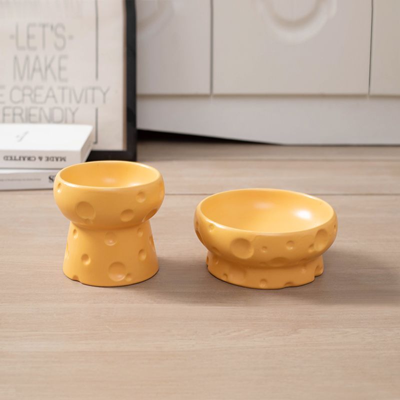 Ceramic Pet Elevated Feeding Bowl