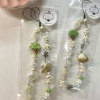 Shell Beaded Phone Wrist Lanyard