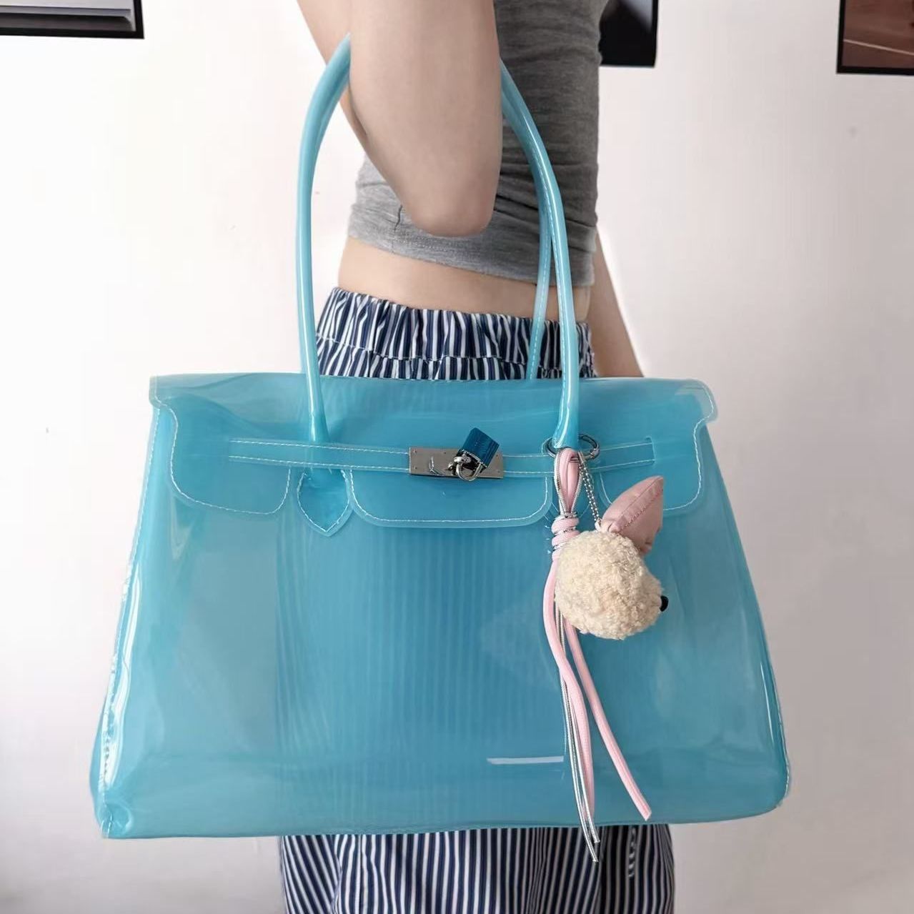 Large Capacity Jelly Shoulder Bag