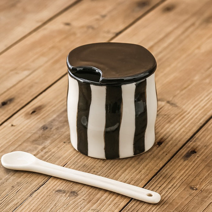 Striped Ceramic Seasoning Jar Set - Modomu